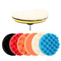 Car Polishing Sponge Kit Waxing Buffing Pads Set Woolen Material for Polishing Machine Car