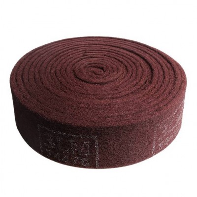 Industrial Scrub Pad Sheets Raw Material Aluminum Oxide Nylon Non Woven Industrial Polishing Sponge Scouring Pad Rolls